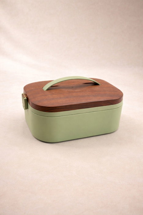 Hermia Caja de almuerzo de acero inoxidable Verde 650 ml
